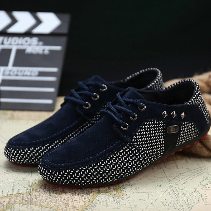 New 2017 Hot Sale Spring Autumn Fashion Men Shoes Mens Flats Casual Suede Shoes Comfortable Breathable Flats Driving Loafers Running Shoes For Flat Footed Runners