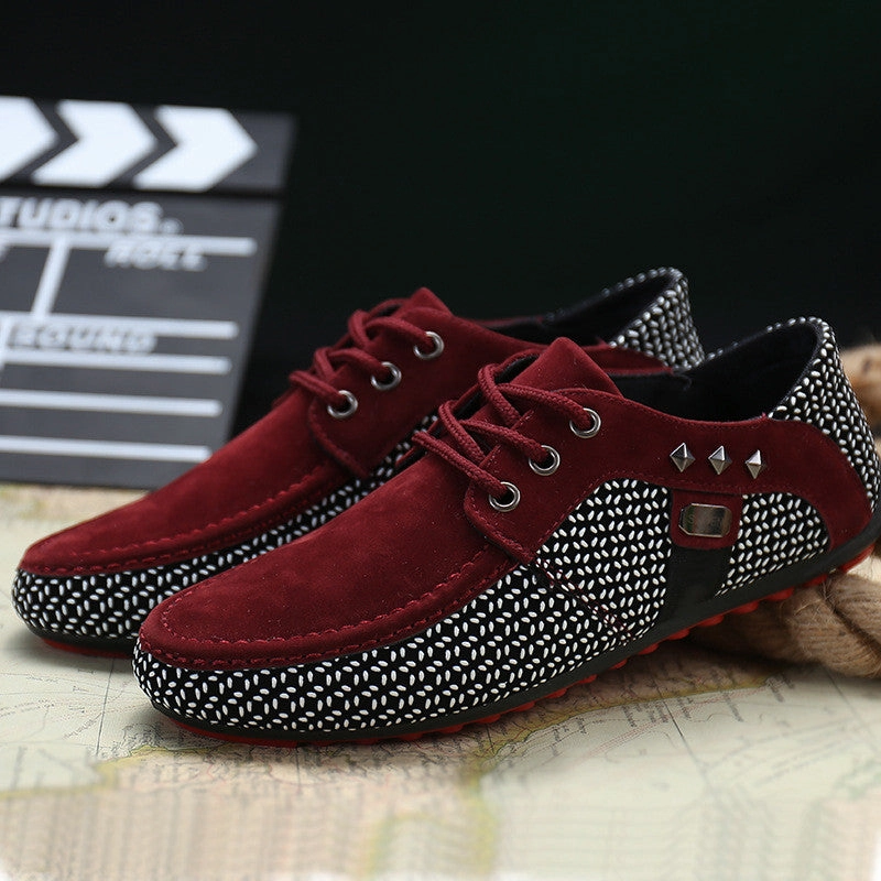 New 2017 Hot Sale Spring Autumn Fashion Men Shoes Mens Flats Casual Suede Shoes Comfortable Breathable Flats Driving Loafers Best Running Shoes Flat Feet Plantar Fasciitis