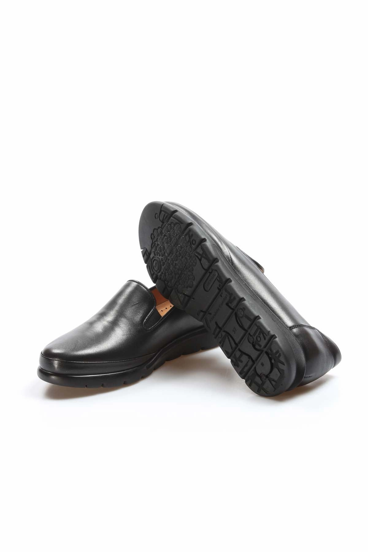 FST Genuine Leather Women's Casual Shoes 863ZA2025 Black - Lauderdale Lakes Casual Shoes With White Soles