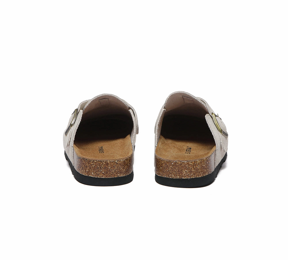 EVERAU Men Adjustable Buckled Straps Slip-on Flat Sandal Slides Large Size Mason Ipanema Slippers