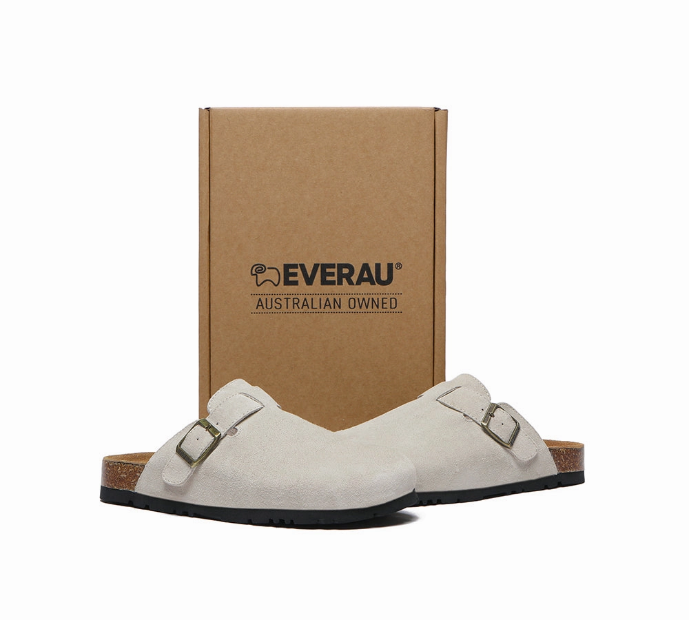 Explorer Slippers EVERAU Men Adjustable Buckled Straps Slip-on Flat Sandal Slides Large Size Mason