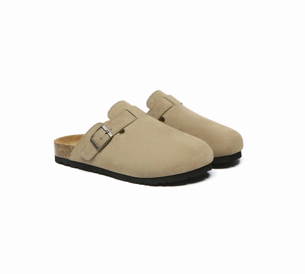 Foot Warmer Slippers EVERAU Men Adjustable Buckled Straps Slip-on Flat Sandal Slides Large Size Mason