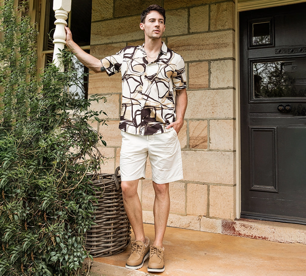 EVERAU Men Sheepskin Wool Lace Up Casual Shoes Trekker Steel Toe Casual Shoes