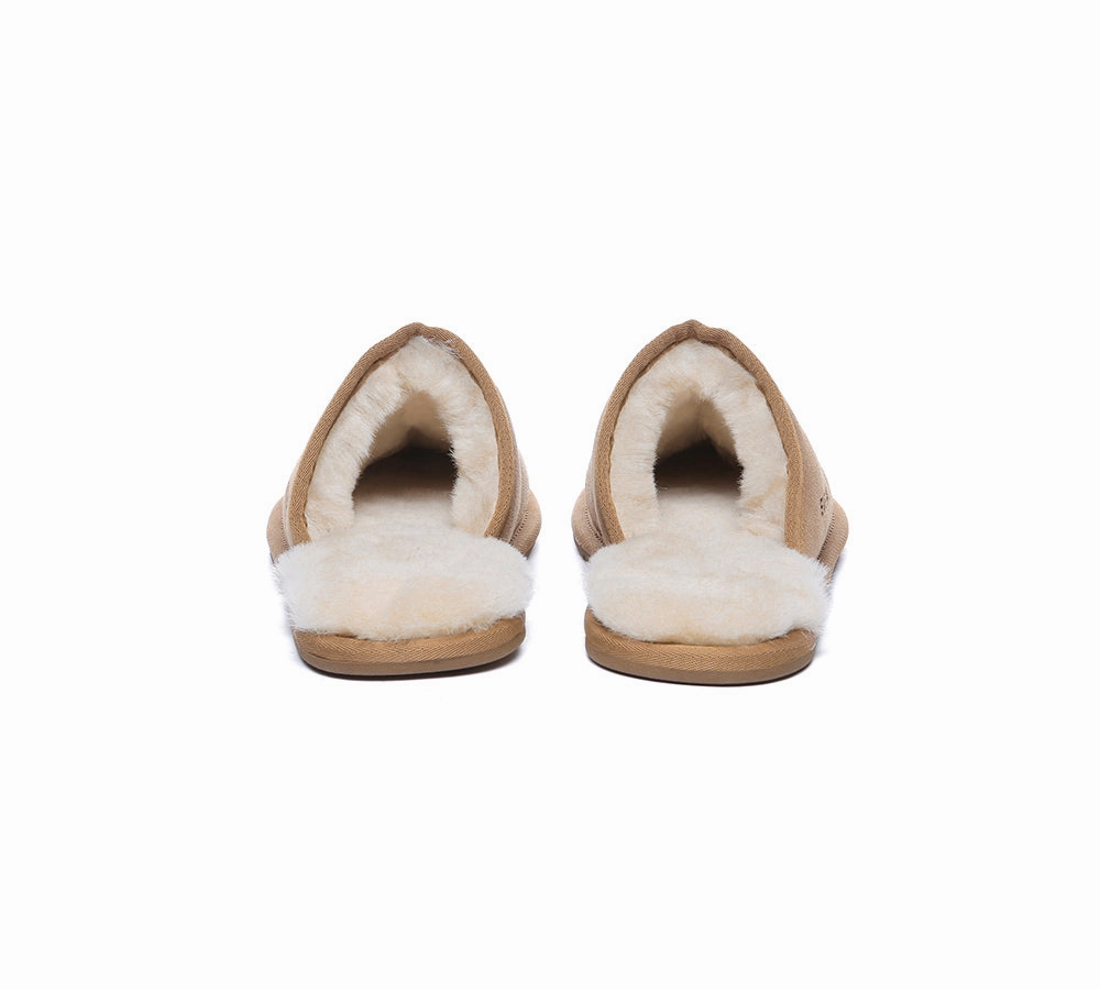 Clog Style Slippers EVERAU UGG Slippers Men Sheepskin Wool Scuff Bennett