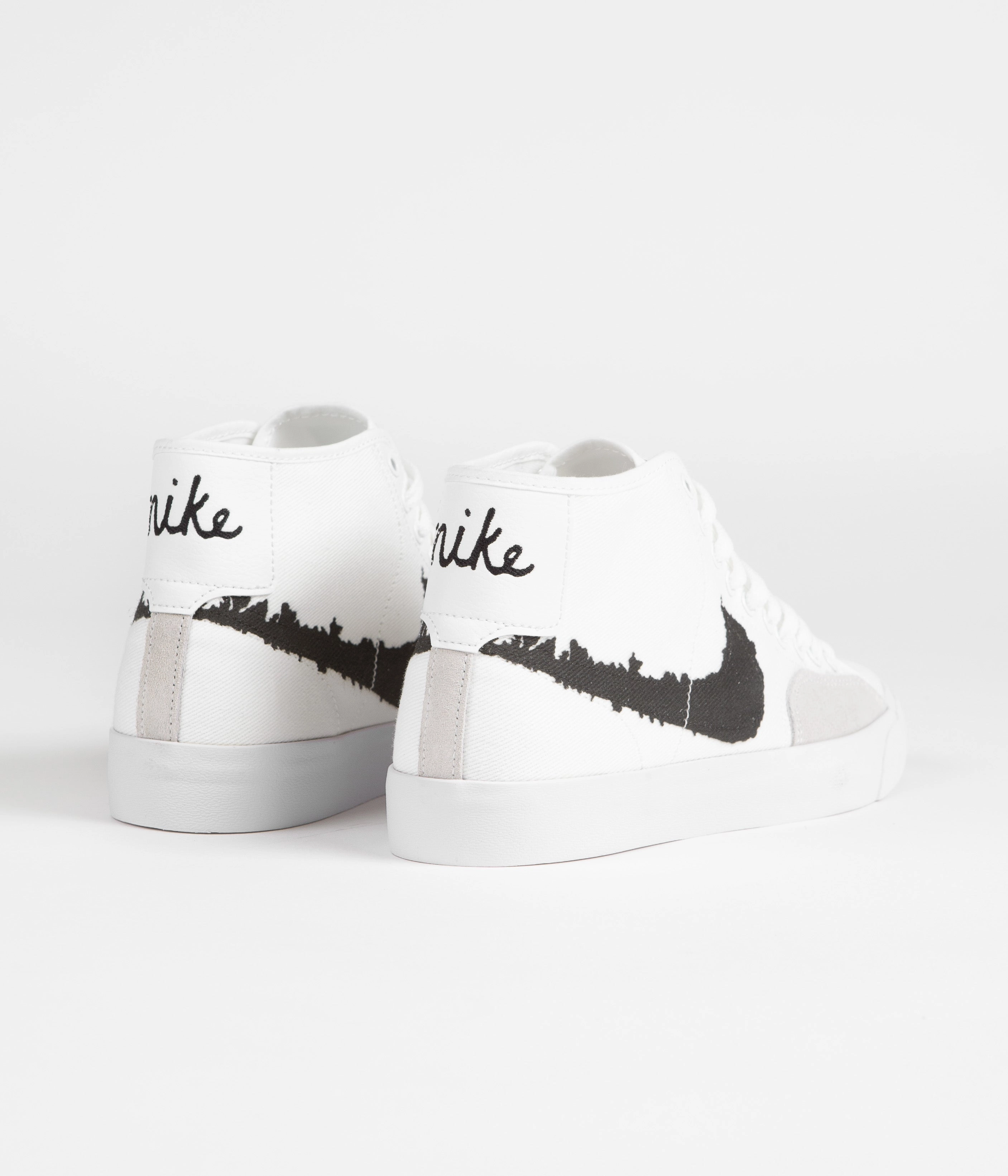 Nike SB Blazer Court Mid Premium Shoes - White / Black - White Asics Strength Training Shoes
