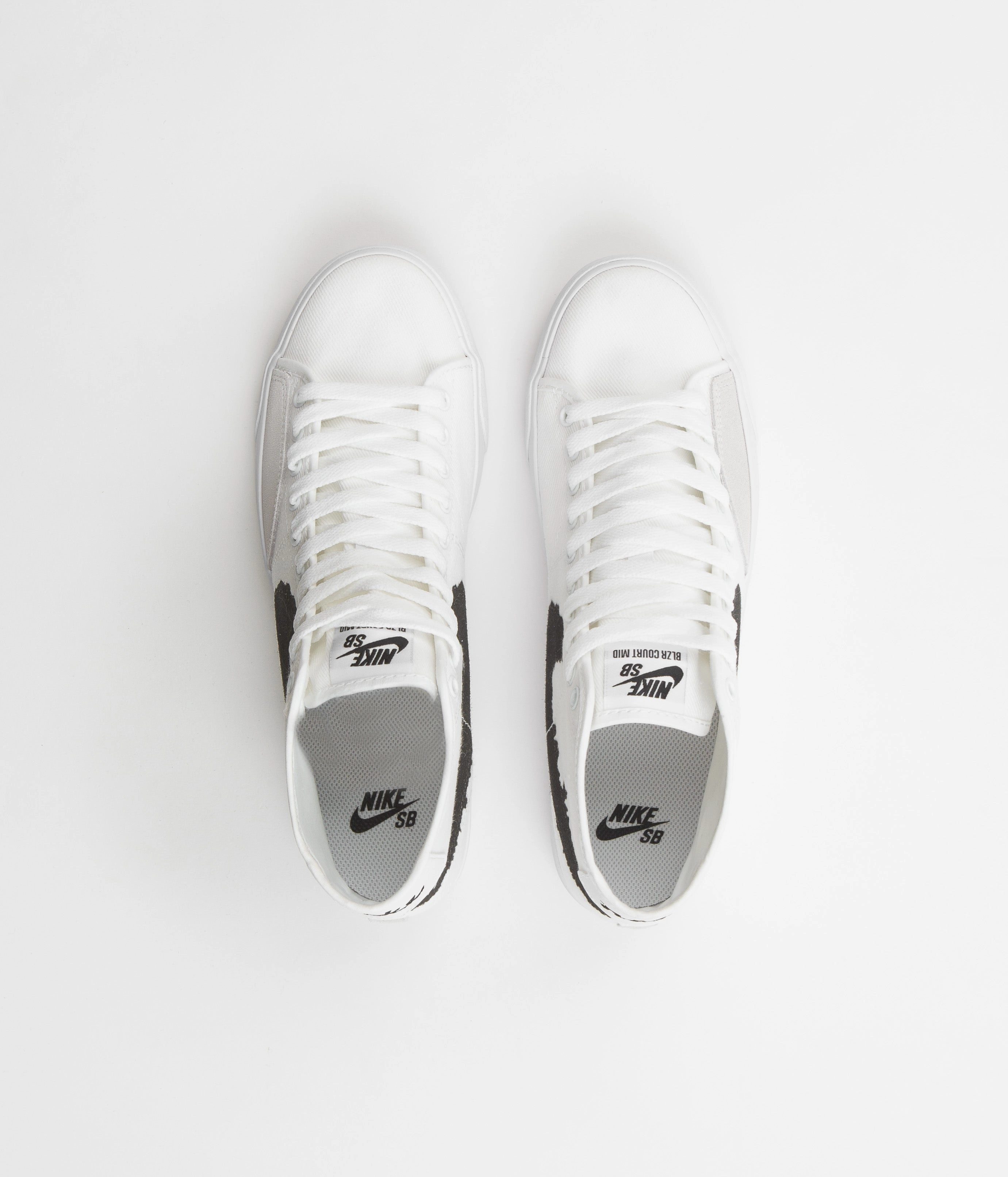 Old Asics Wrestling Shoes Nike SB Blazer Court Mid Premium Shoes - White / Black - White