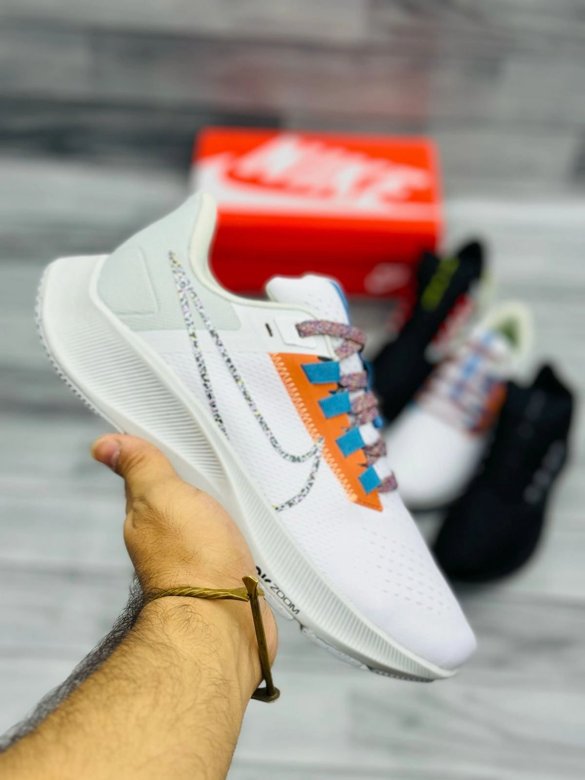 Nike Pegasus Trail Running Shoes  White Multicolor Asics Naruto Shoes