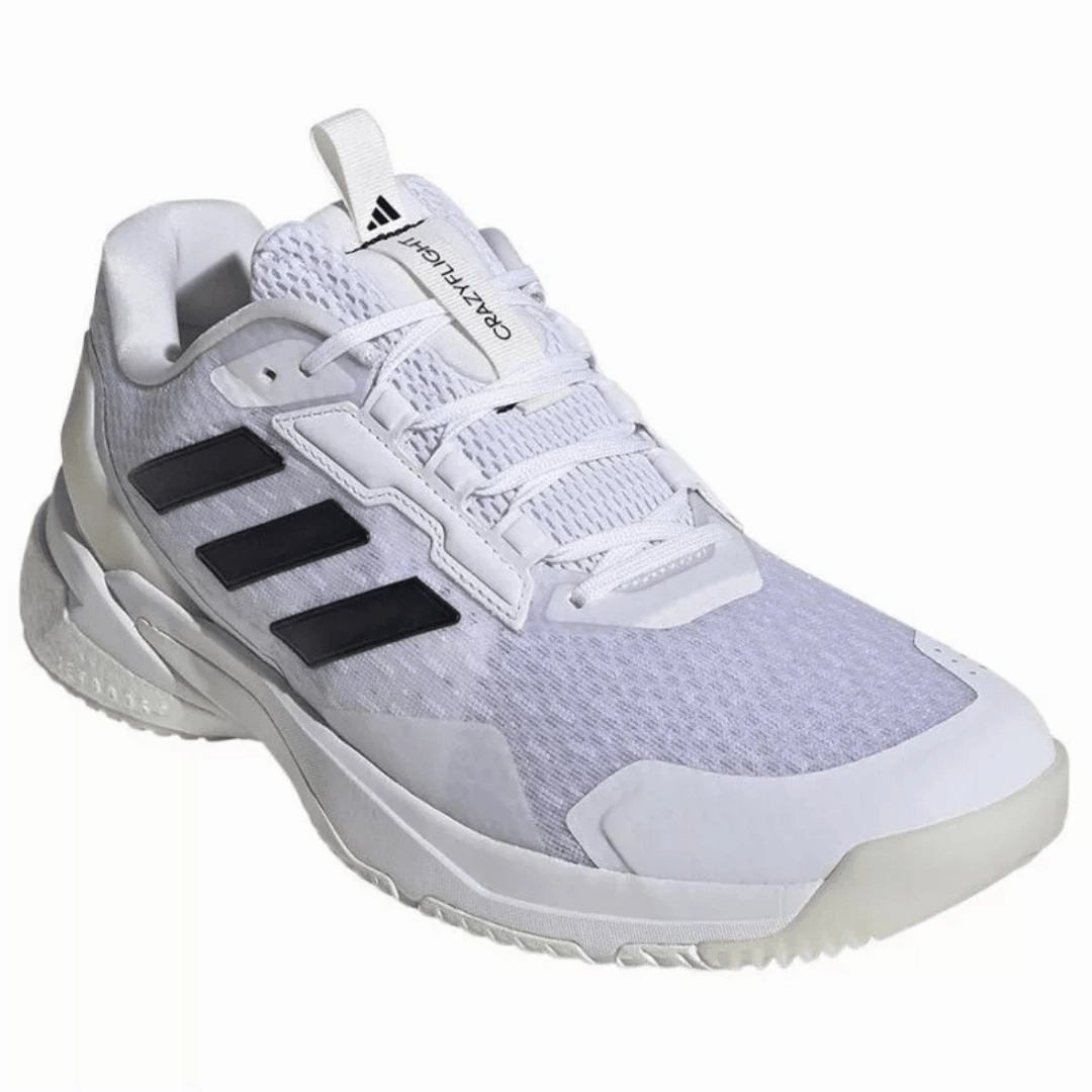Adidas Crazyflight 5 Indoor - Cloud White/Core Black/Zero Metalic Adidas Shoes With Stripes On One Side