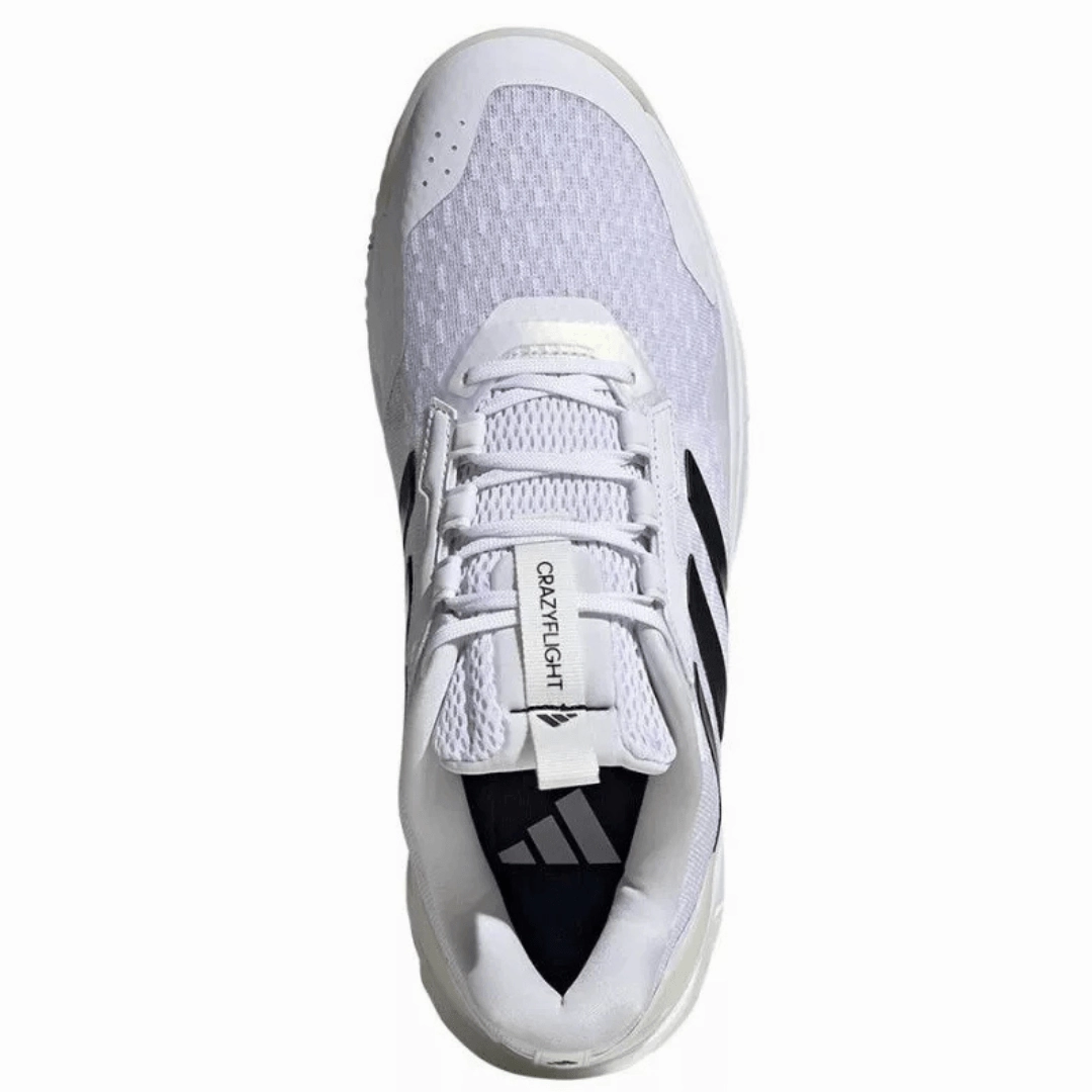 Adidas Running Shoes Recycled Plastic Adidas Crazyflight 5 Indoor - Cloud White/Core Black/Zero Metalic