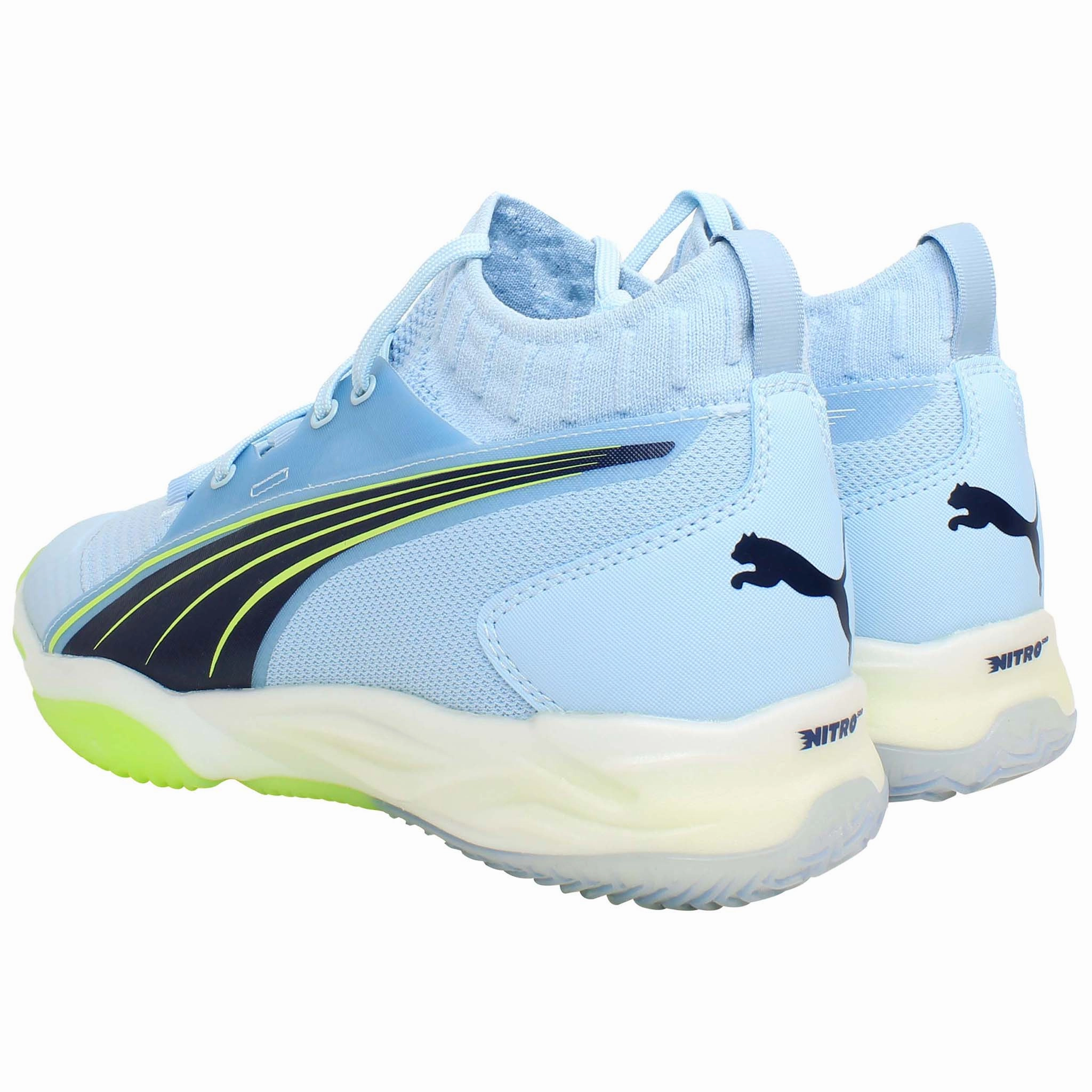 Puma Rb Nitro Elite Shoes Puma Eliminate Nitro SQD Mens Blue Handball Shoes