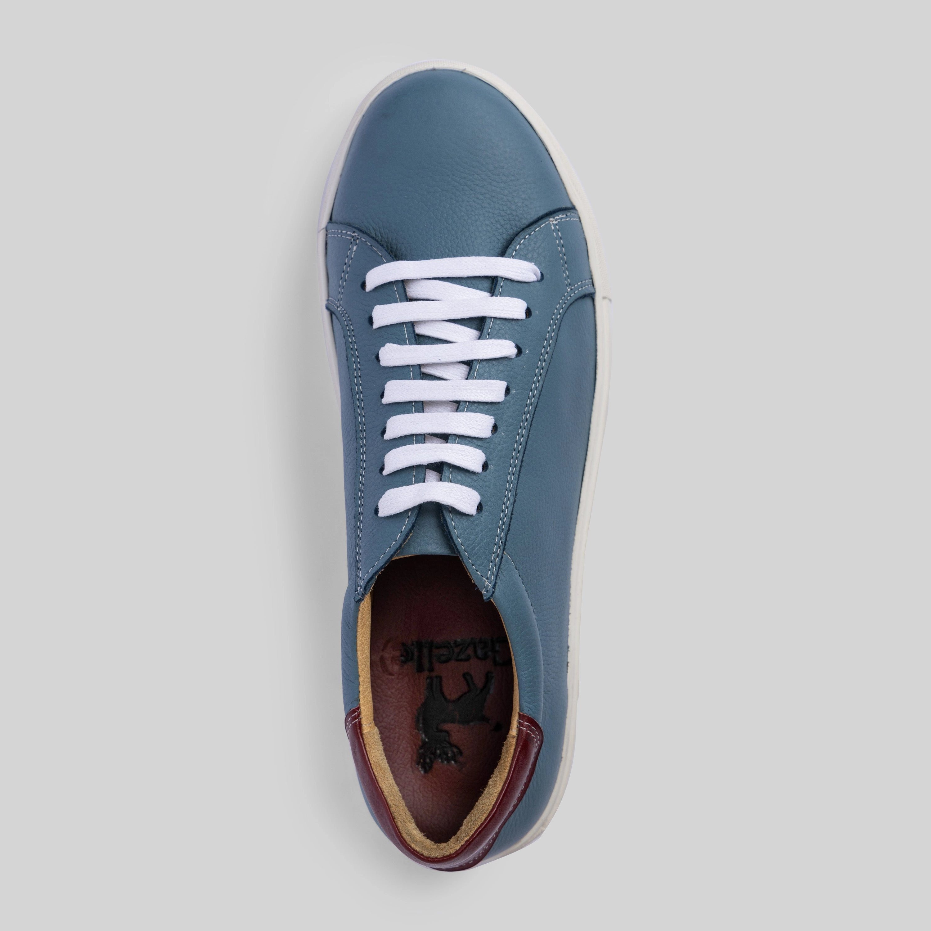 Baby Blue Plain Sneakers Old Money Casual Shoes