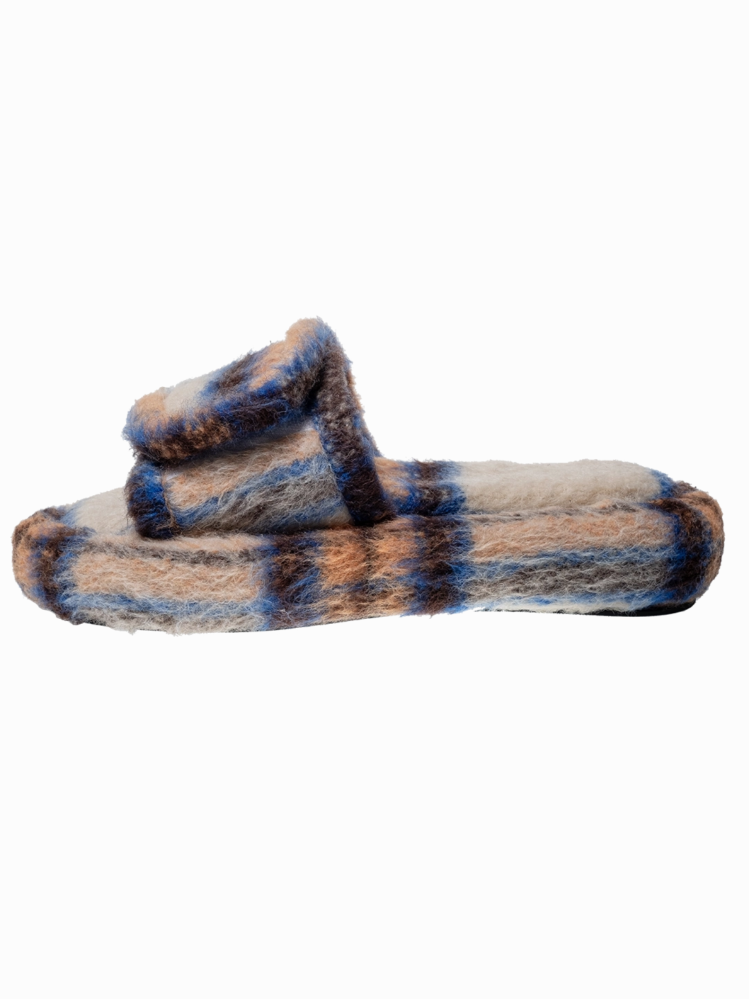 Beat Slippers The Checked Mohair Slides.