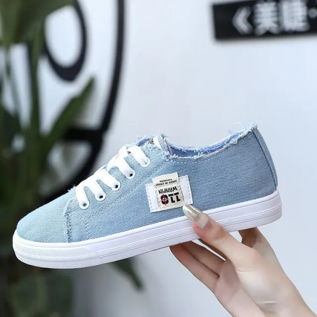 And Green Sneakers Fashion Sneakers Women Denim