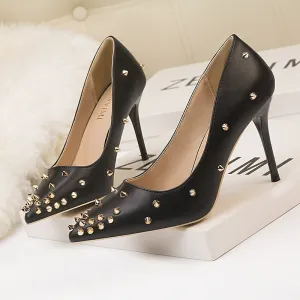 Explorer Slippers Fashion Women Pumps Rivet Sexy Women High Heel Shoes