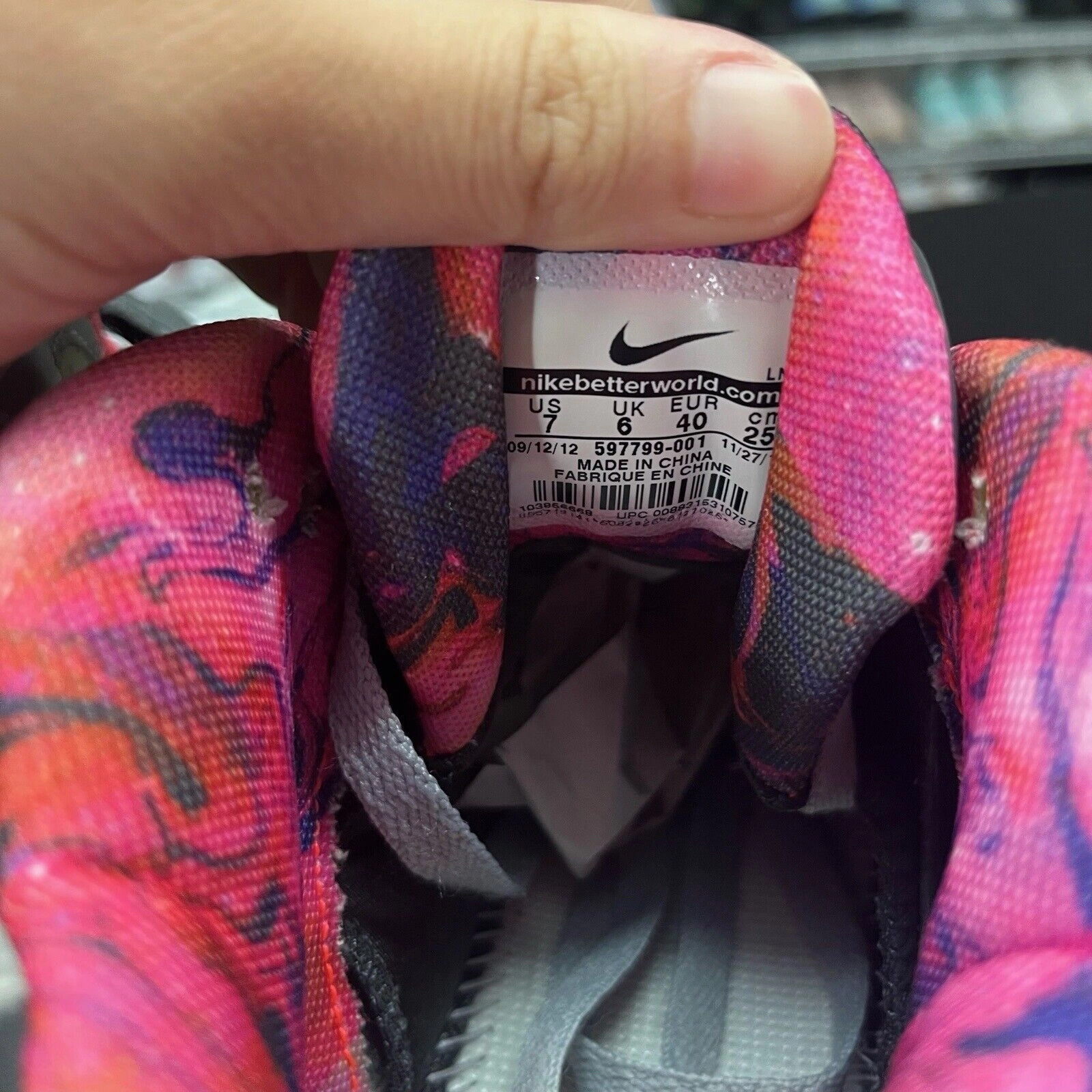 Nike Air Force Max 2013 PRM QS Area 72 - 597799 001 Men's 7 Asics Kayano Shoes