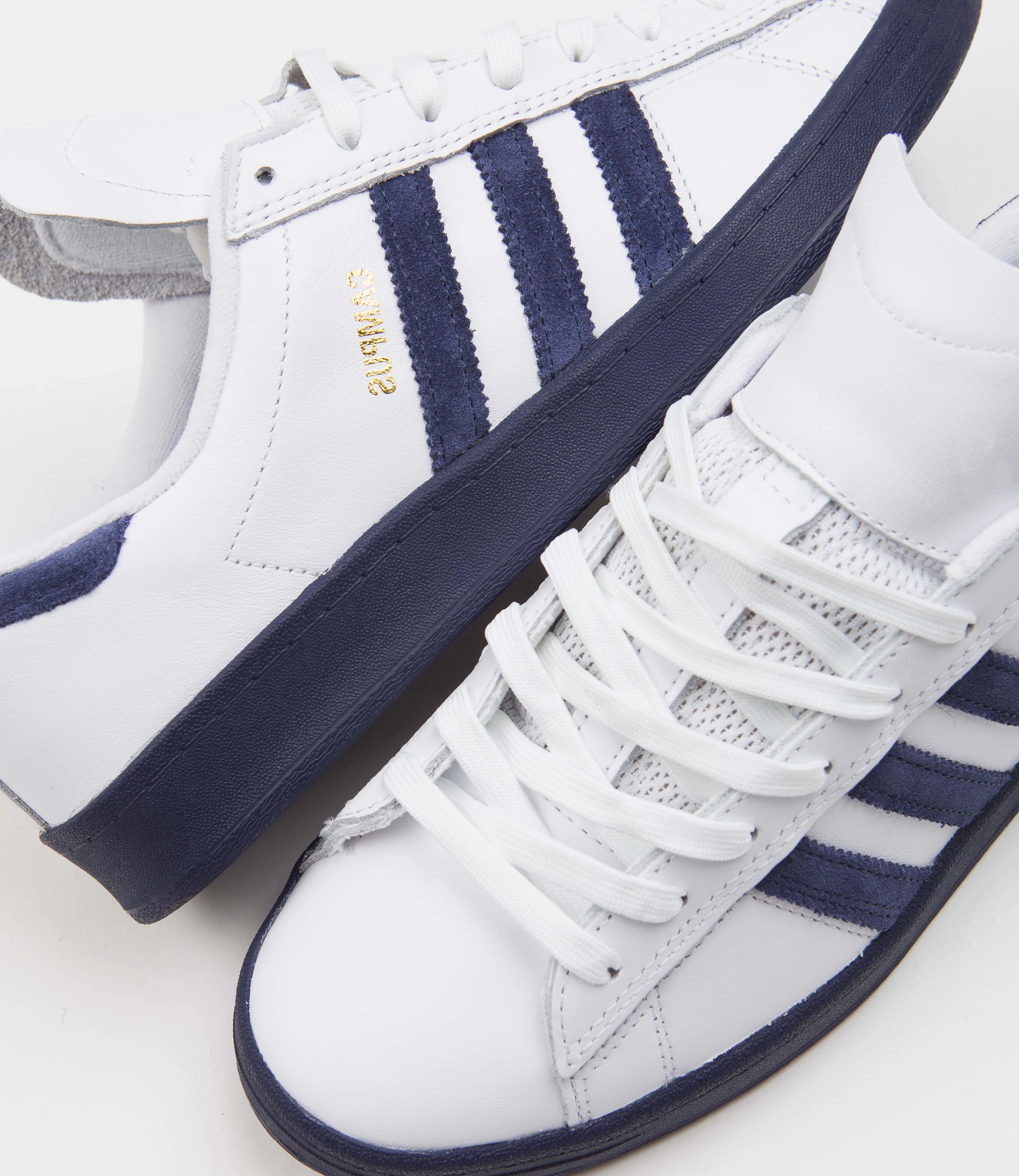 Adidas Campus ADV Shoes - FTWR White / Collegiate Navy / Bluebird Adidas Discus Throwing Shoes