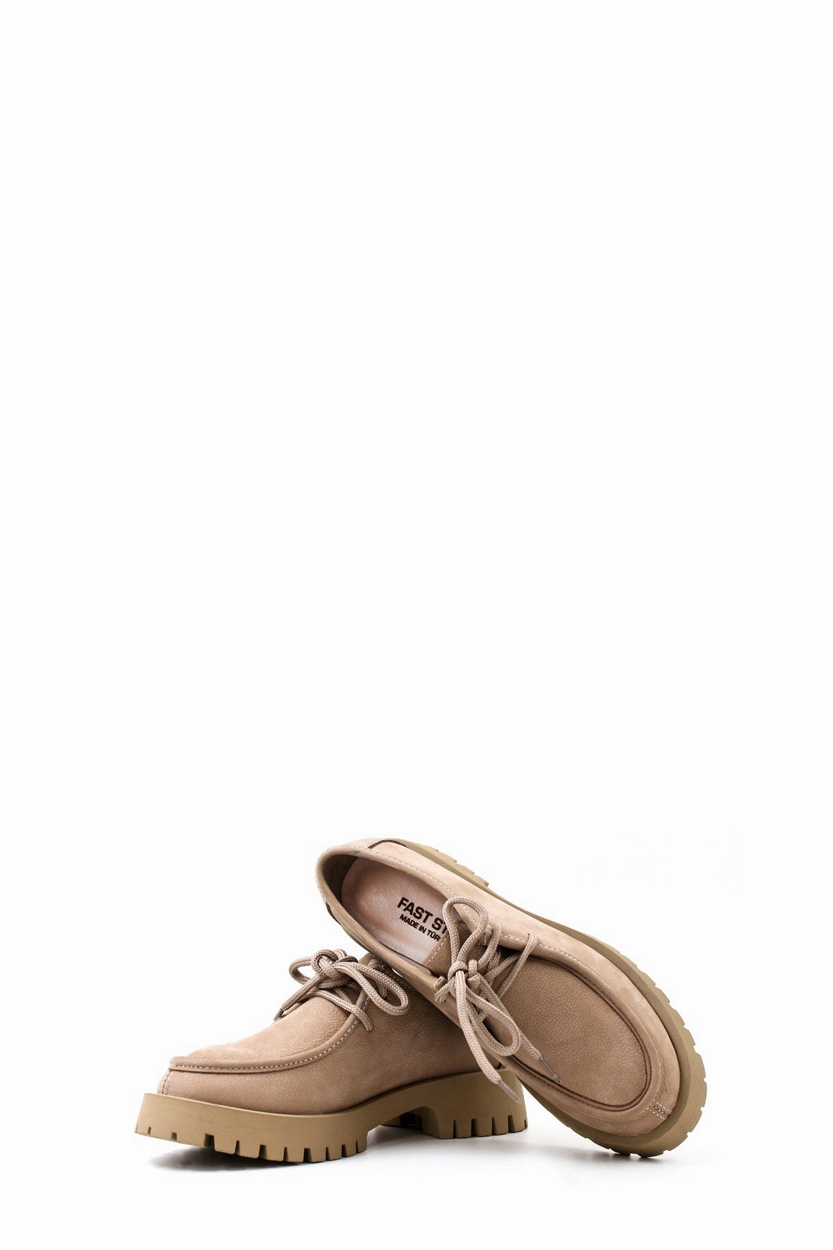 Casual Summer Slip-on Shoes FST Genuine Leather Women's Casual Shoes 581ZA2847 Mink Nubuck - Kankakee