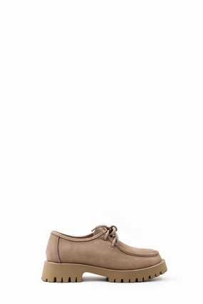 FST Genuine Leather Women's Casual Shoes 581ZA2847 Mink Nubuck - Kankakee Best Casual Clipless Shoes