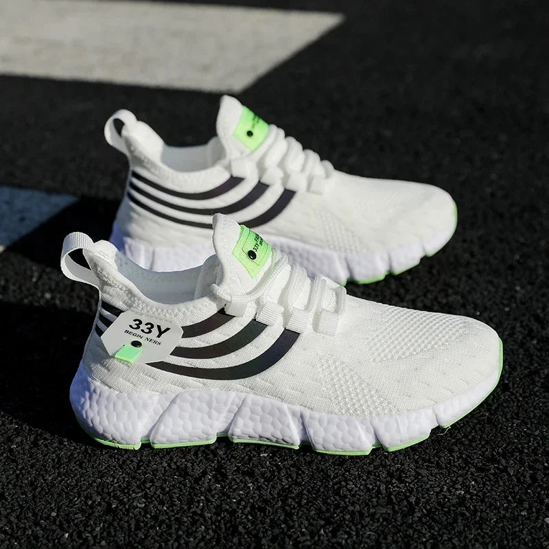 Men Casual Sports Shoes Breathable Lightweight Sneakers Summer Outdoor Tennis Running Walking Shoes Male Vulcanized Shoes Man Flat Shoes With Sole