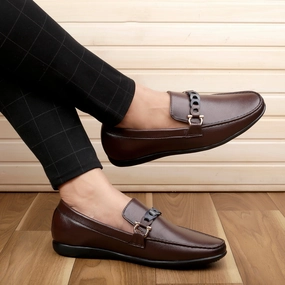 Earth Shoes Loafers Bacca Bucci Men's VEGAS Casual Slip-On Loafers Moccasins Lightweight Driving Shoes