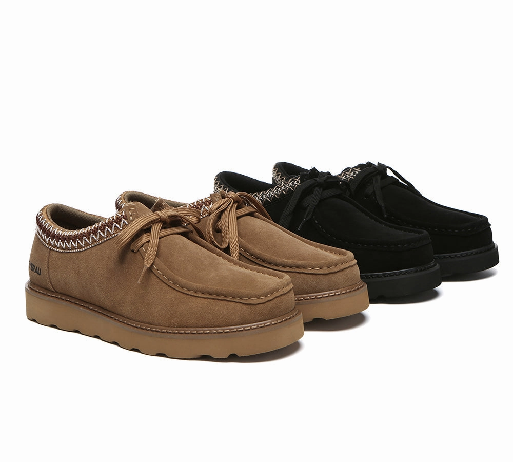 Men Leather Lace Up Casual Shoes Madison Black Business Casual Shoes