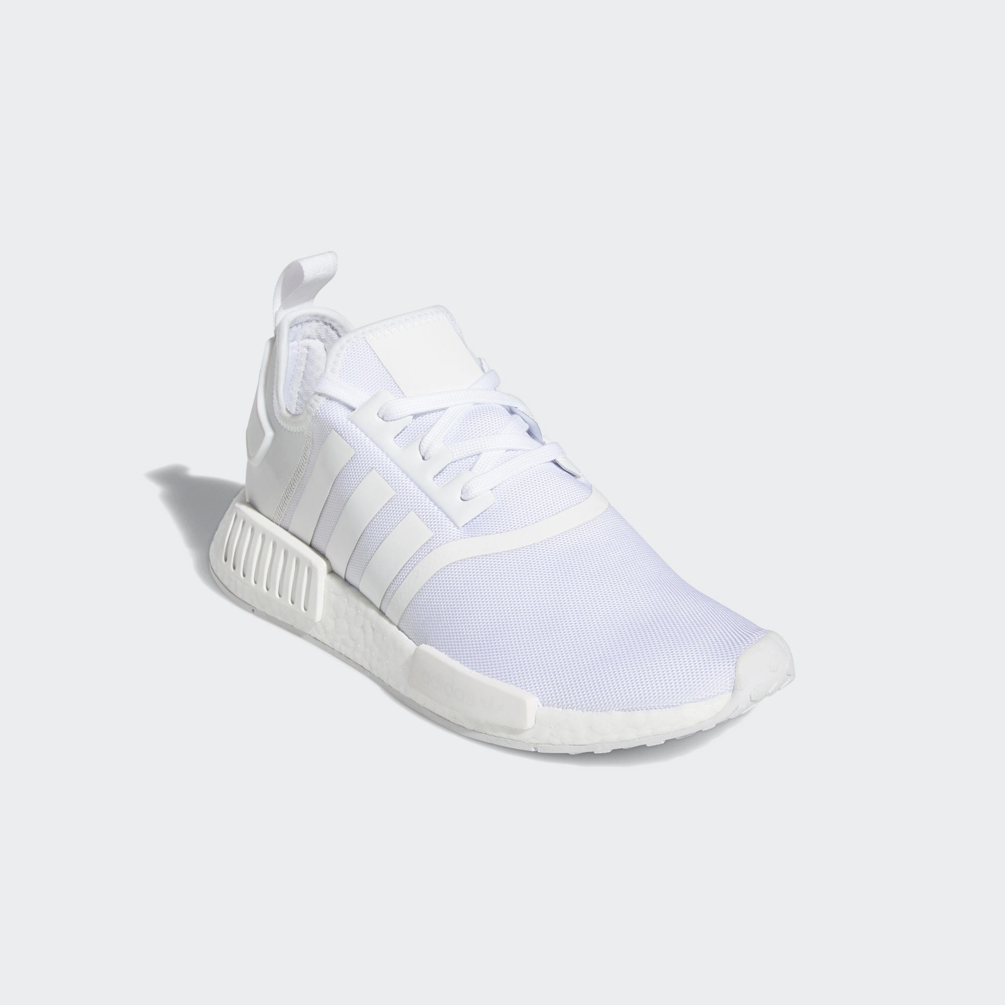 Men's adidas Originals NMD_R1 Shoes Triple White Adidas Shoes Shell Top