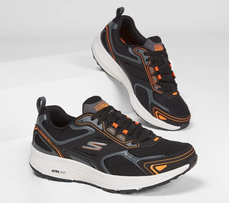 Best Way To Lace Running Shoes Skechers Men GOrun Consistent 220034 Extra Wide (Black/Orange)