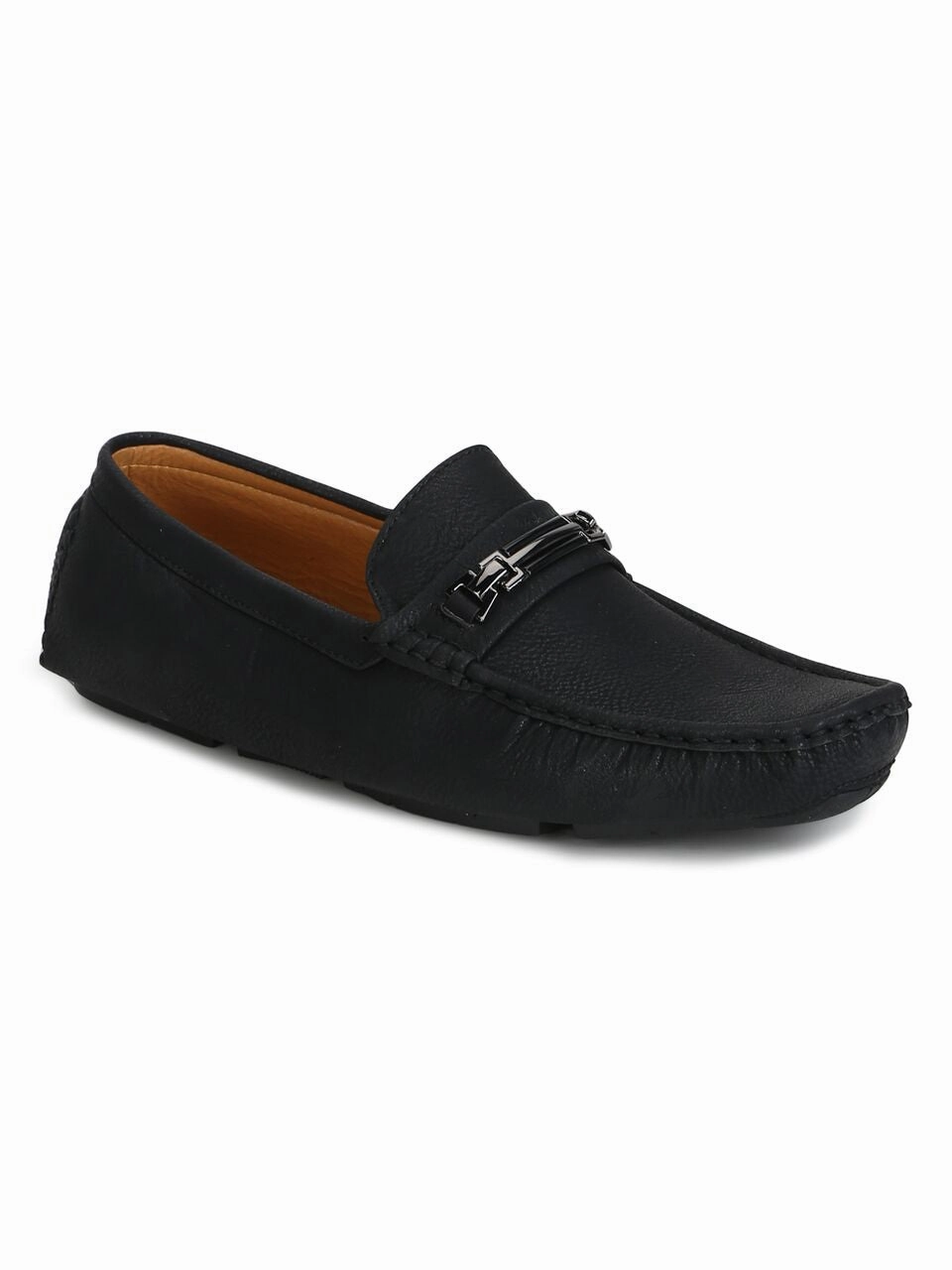 Johnston And Murphy Tassel Loafers Black PU Horsebit Loafers