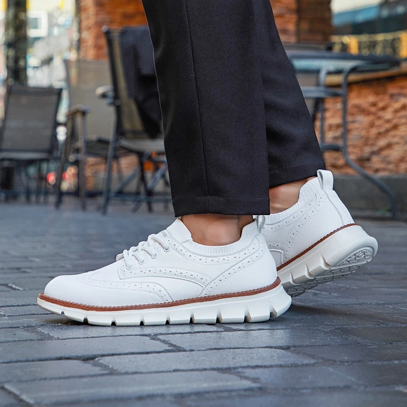 West Louis Leather Outdoor Soft Soled Shoes Best Business Casual Shoes Wide Feet