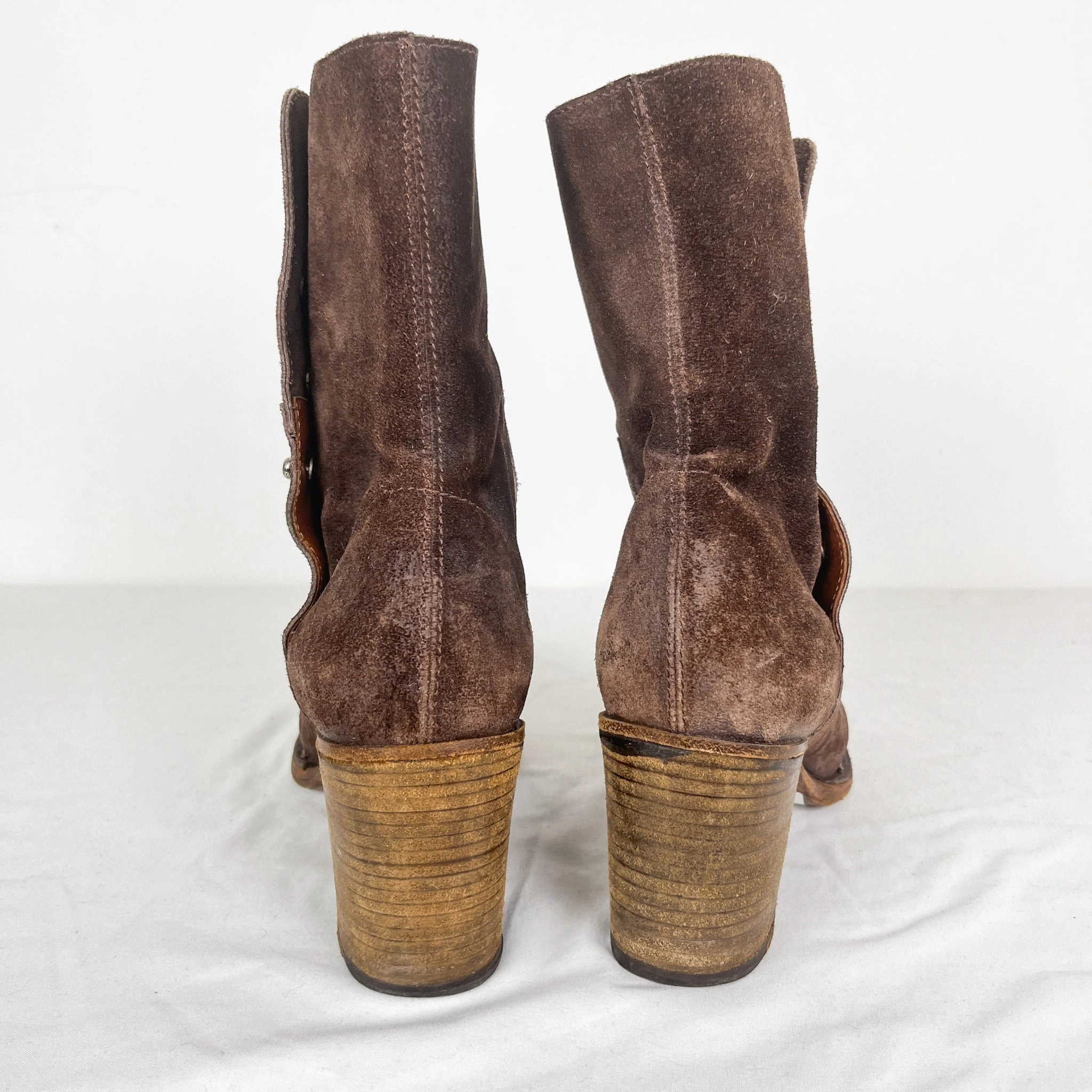 New Balance Wmns Fiorentini & Baker Suede Leather Heeled Boots