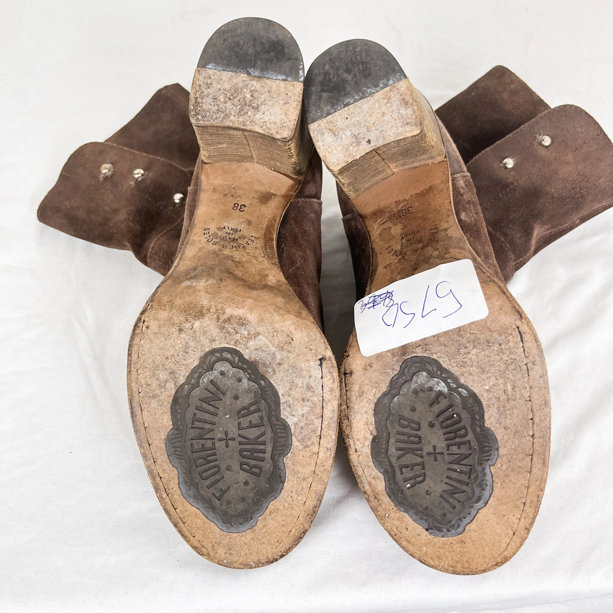 New Balance 574 Core Kids Fiorentini & Baker Suede Leather Heeled Boots