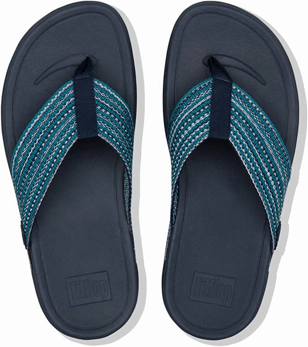 Best Flip Flops 2022 FitFlop Surfa Sandals Sea Blue Open Toe Slip On Flat Thong Flip Flop Sandals