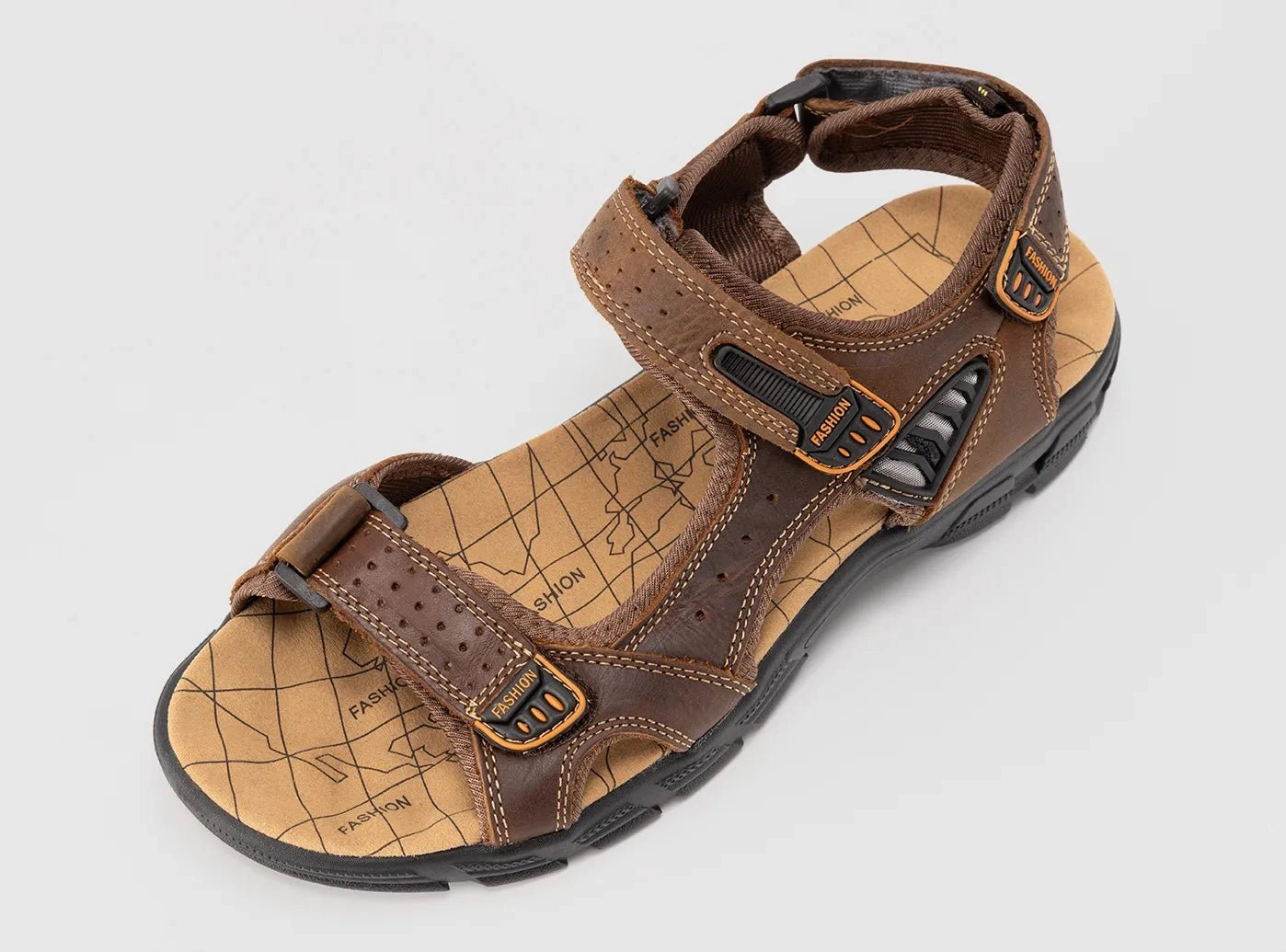 FitVille Men's ExploreEase Sandals Sandals Size