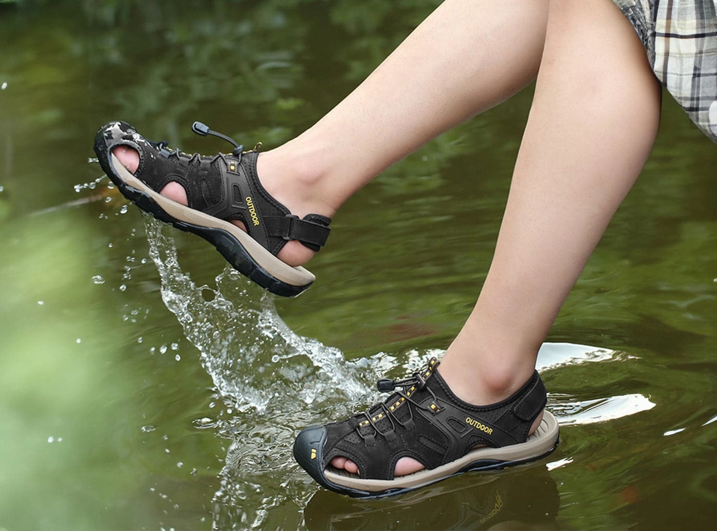 FitVille Men's TrekToe Sandals V2 Sandals Under