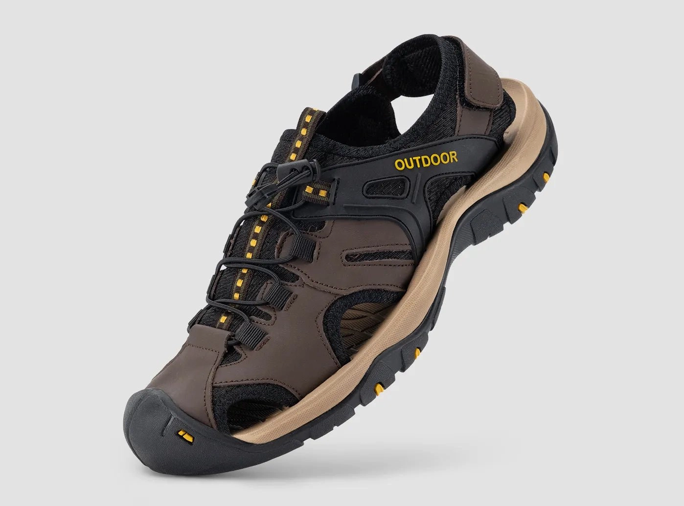 FitVille Men's TrekToe Sandals V2 Hiking Sandals