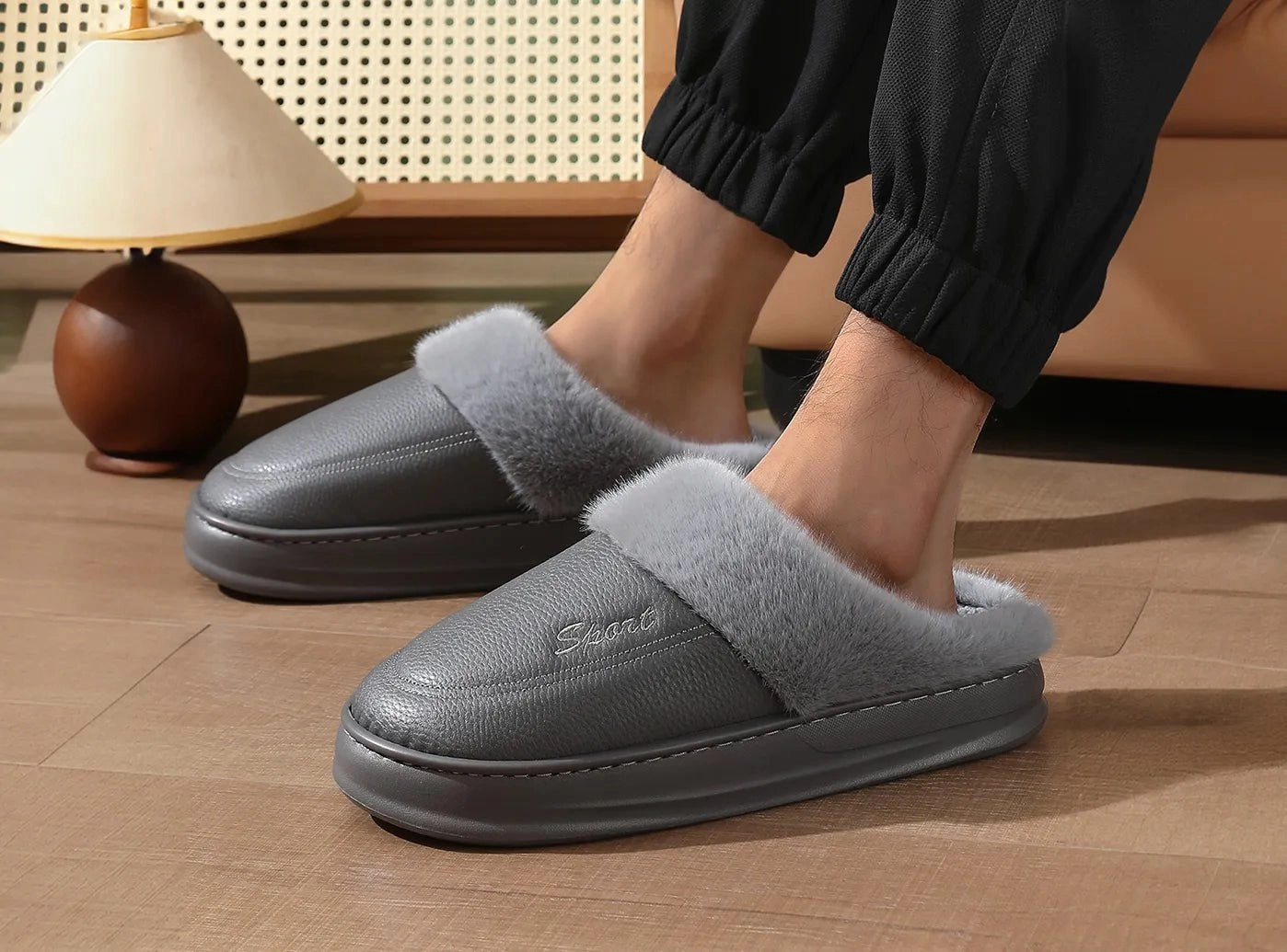 Dollar Store Slippers FitVille Men's Waterproof Winter Slippers