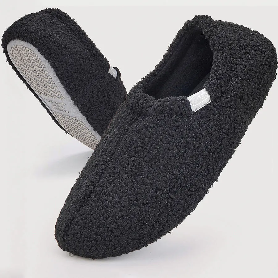 Disposable House Slippers Women Casual Fluffy House Slippers with Polar Fleece Lining