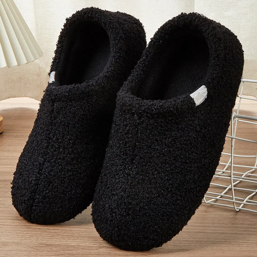 Slides Foam Women Casual Fluffy House Slippers with Polar Fleece Lining