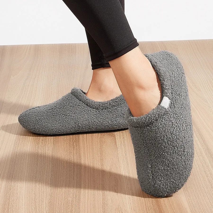 Women Casual Fluffy House Slippers with Polar Fleece Lining Breathable Slippers