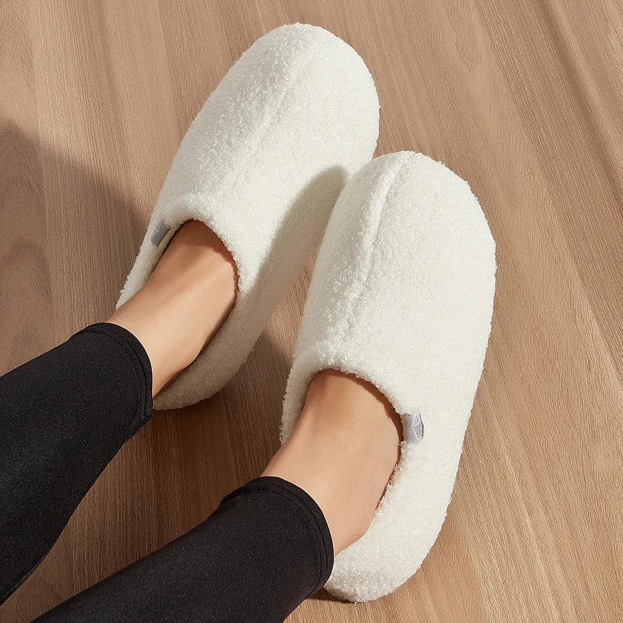 Women Casual Fluffy House Slippers with Polar Fleece Lining Slippers Custom