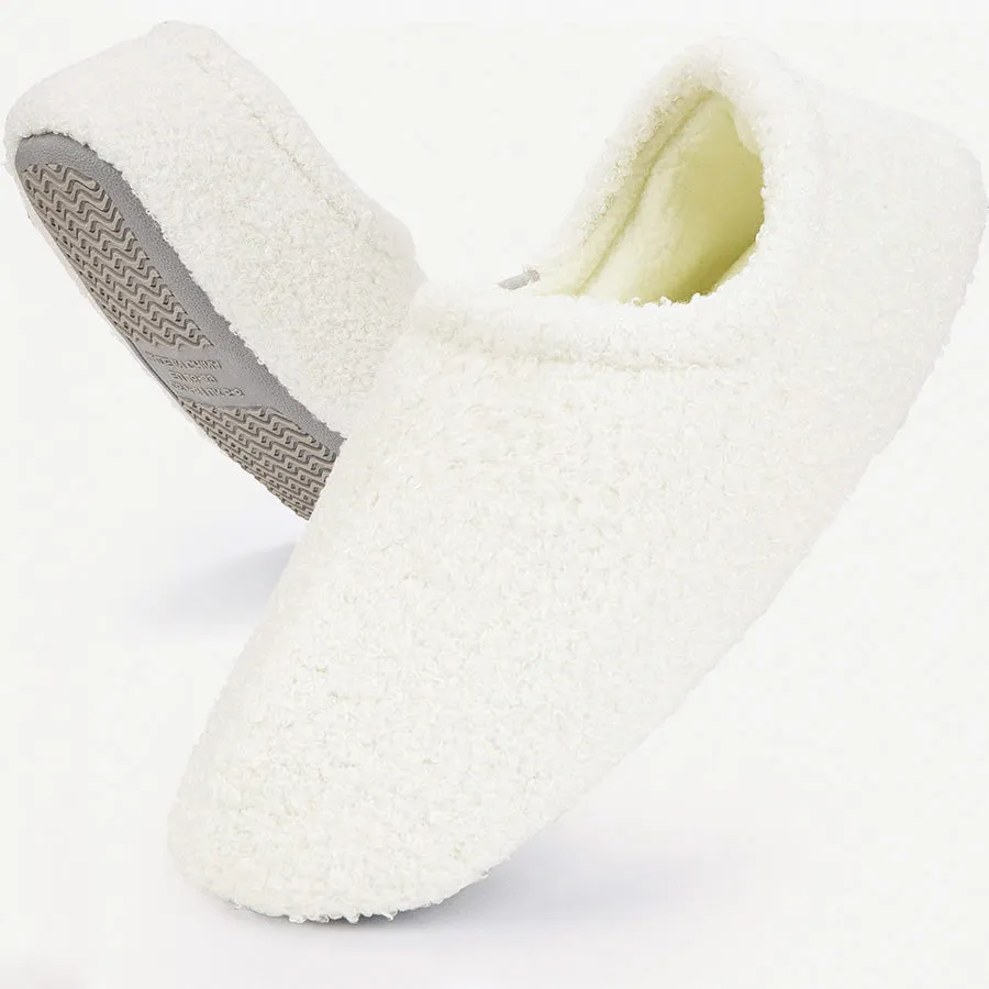 Women Casual Fluffy House Slippers with Polar Fleece Lining Muk Luks Bootie Slippers