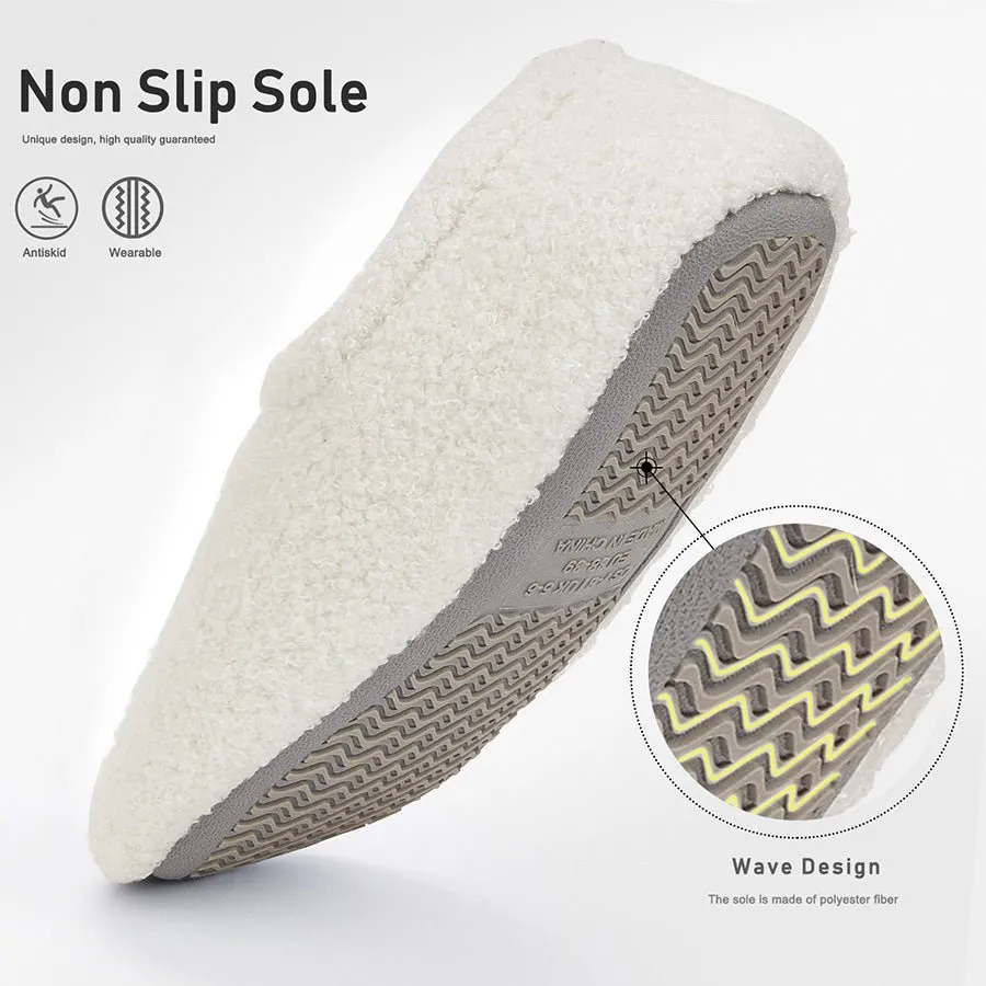 Ruby Slippers At The Smithsonian Women Casual Fluffy House Slippers with Polar Fleece Lining