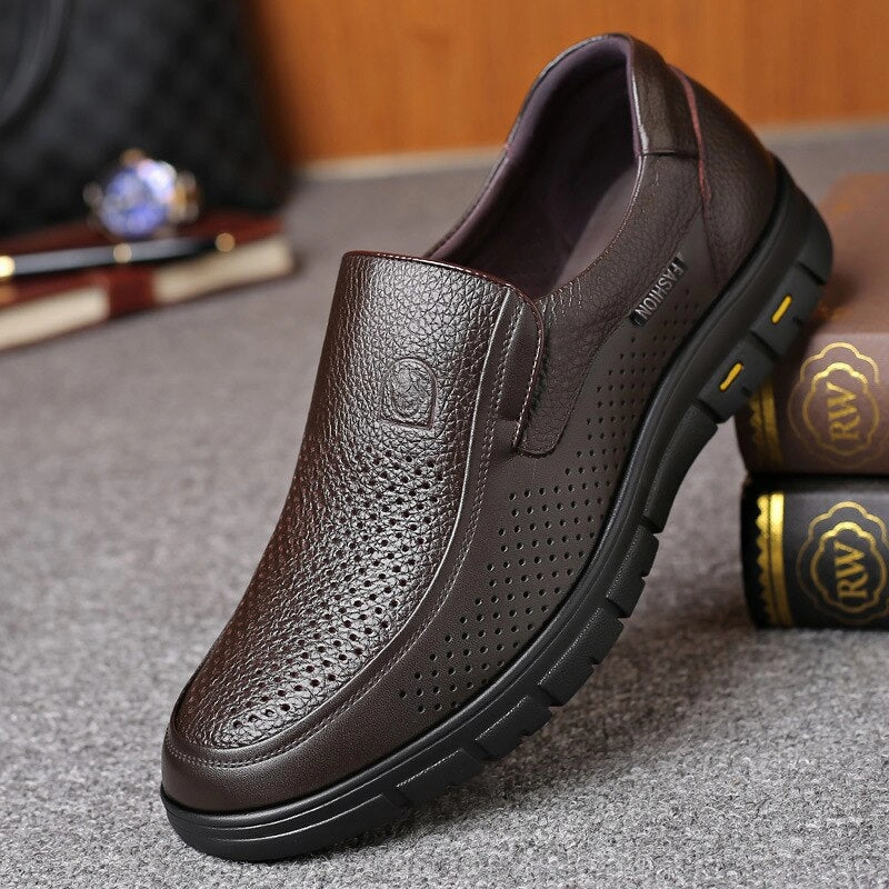 Flat Jogging Shoes Flat Platform Casual Leather Shoes For Men