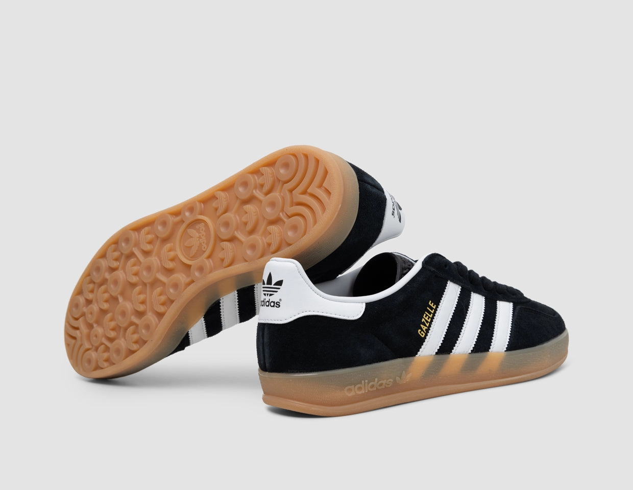 adidas Originals Gazelle Indoor Core Black / Fwtr White - Gum Adidas Tyshawn Shoes