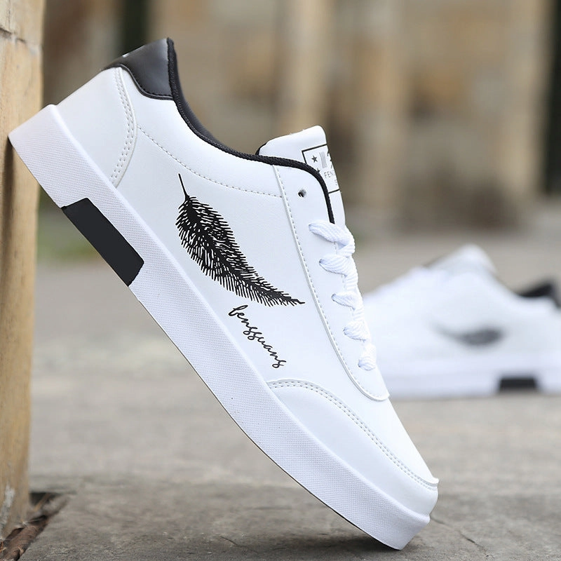 Men's Casual Skateboarding Shoes White Shoes Outdoors Leisure Sneakers Breathable Walking Shoes Flat Shoes Chaussure Homme Flat Dance Shoes Ballroom