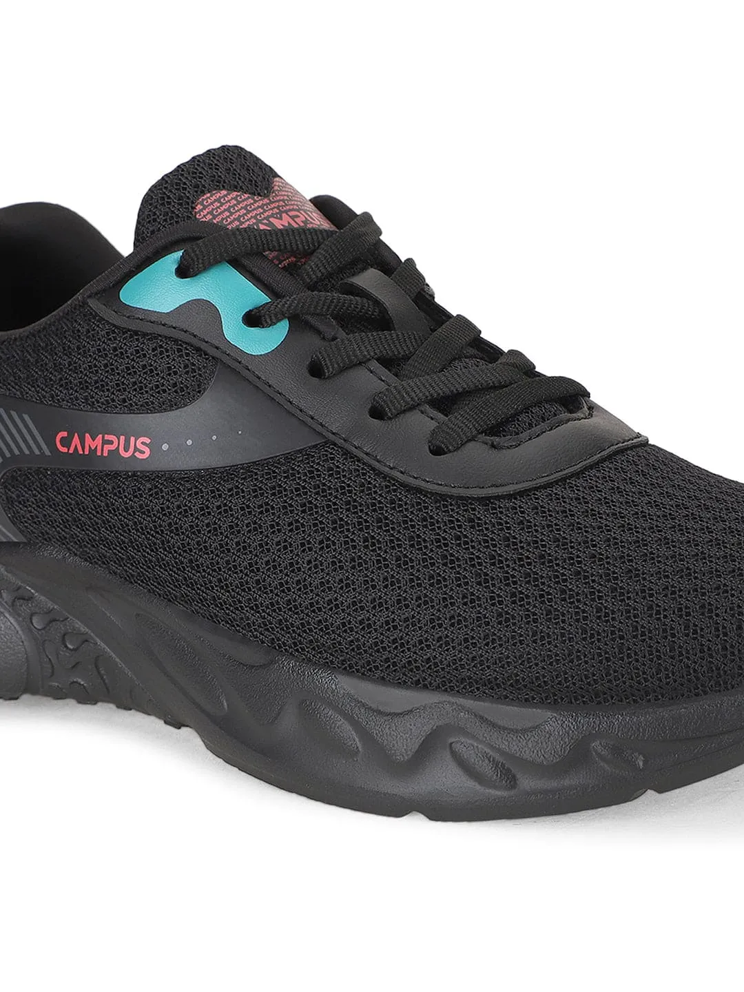 FLICKER Black Women's Sports Shoes Stability Running Shoes For Overpronation