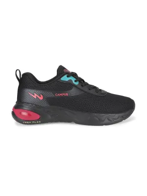 FLICKER Black Women's Sports Shoes Good Long Distance Running Shoes