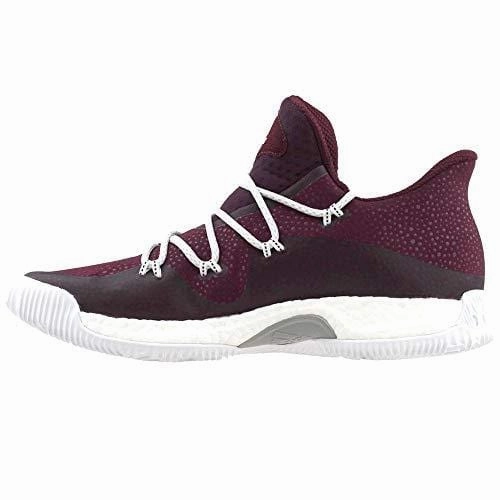 adidas Crazy Explosive Low Shoe - Men's Basketball 14 Maroon/White/Black Adidas Knit Shoes