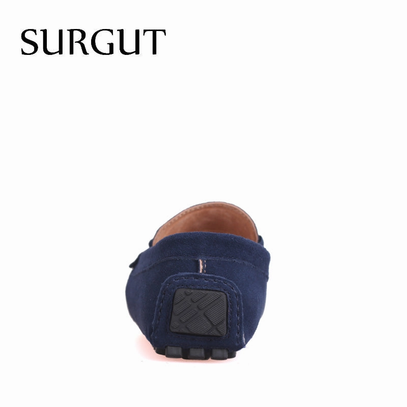 four Season Men Fashion Shoes Slip On Flat Shoes Men Casual Shoes Comfortable Genuine Leather Men Loafers Mountain Biking Flat Pedal Shoes