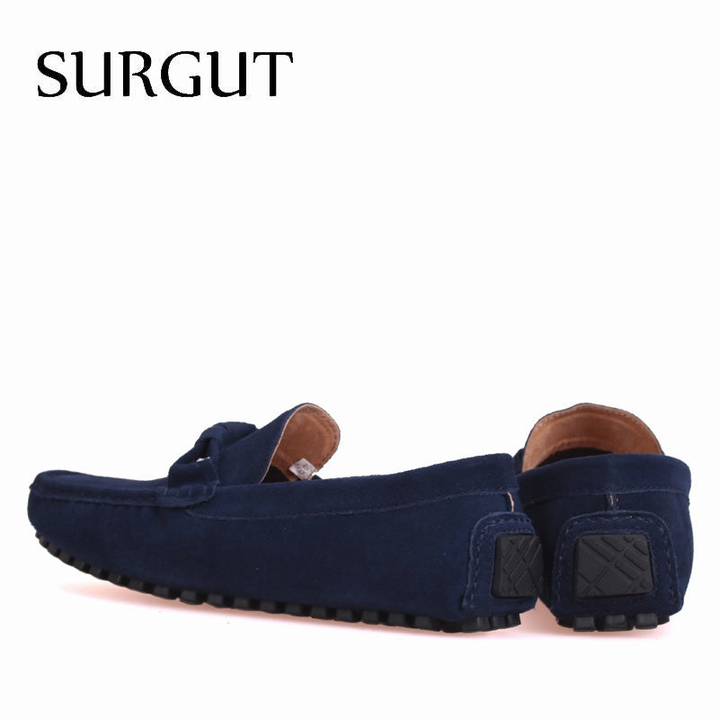 four Season Men Fashion Shoes Slip On Flat Shoes Men Casual Shoes Comfortable Genuine Leather Men Loafers Flat Shoes London